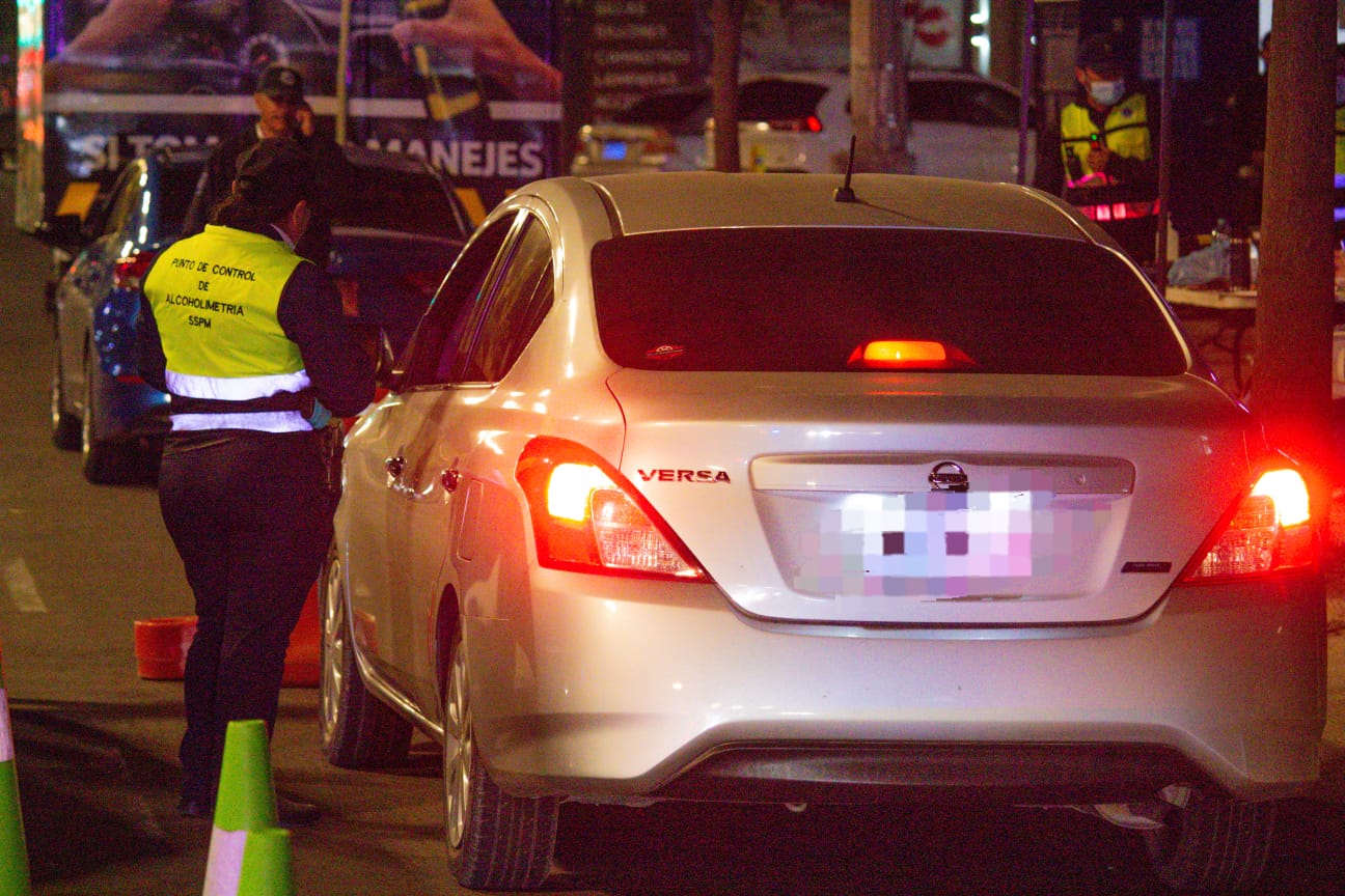 Alcoholímetro en Mazatlán, Sinaloa