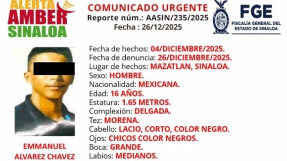 Localizan con vida a Emmanuel, quien fue reportado como desaparecido en Mazatlán