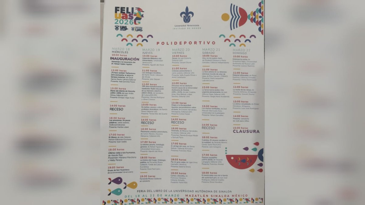 anuncian la realizacion de la feliuas 2026 en mazatlan polideportivo