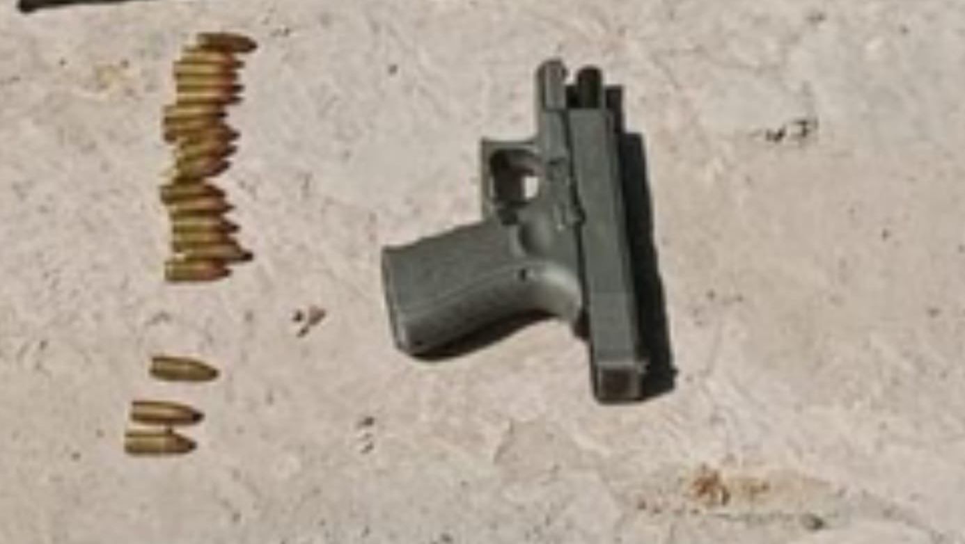 Arma asegurada en Culiacán, Sinaloa