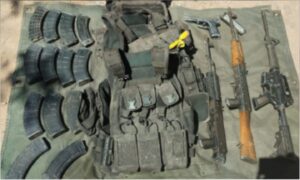 Armamento asegurado en Elota, Sinaloa