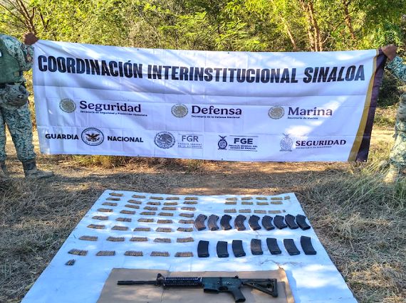 armamento diverso fue lo asegurado por el ejercito mexicano en concordia y escuinapa