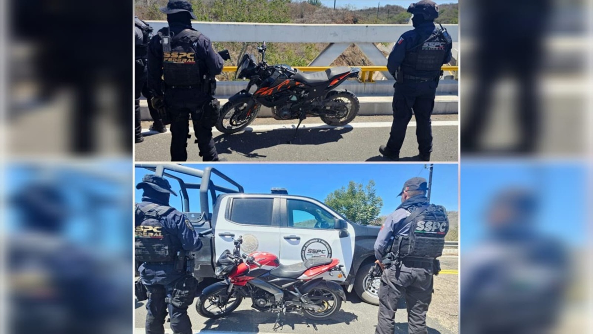 Aseguran dos motocicletas robadas en Mazatlán