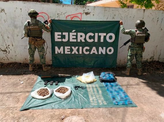 En Concordia, Sinaloa aseguran explosivos, armas y droga en operativos simultáneos este inicio de semana