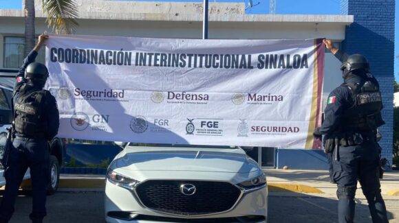 Activan operativo tras un reporte al 911 y recuperan vehículo recién despojado en Culiacán, Sinaloa