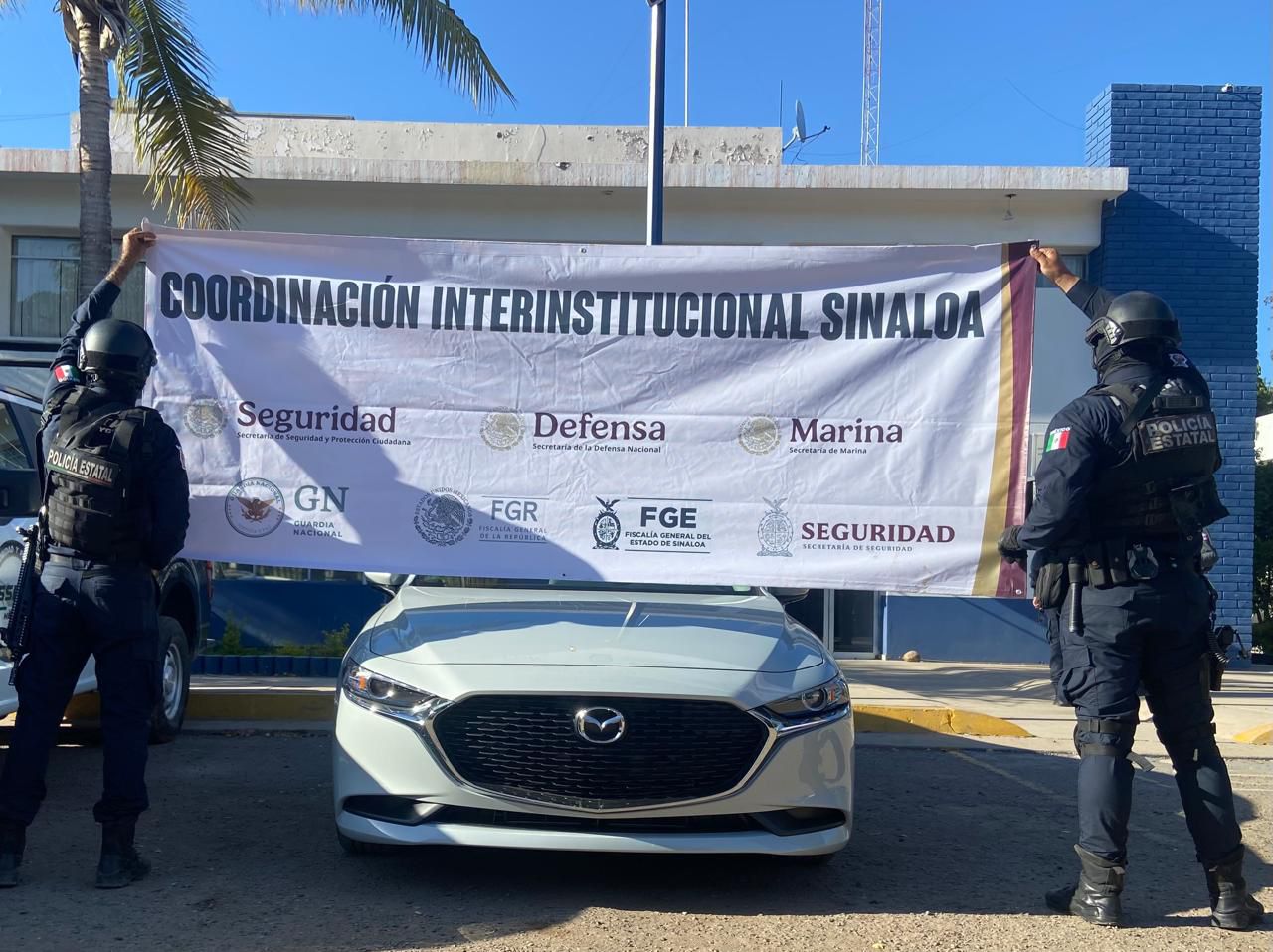 Auto asegurado en Culiacán, Sinaloa