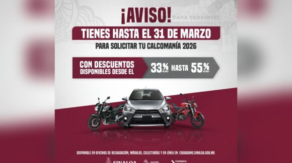 ¡Aprovecha los descuentos! Fecha límite de pago del Refrendo Vehicular 2026 es el 31 de marzo