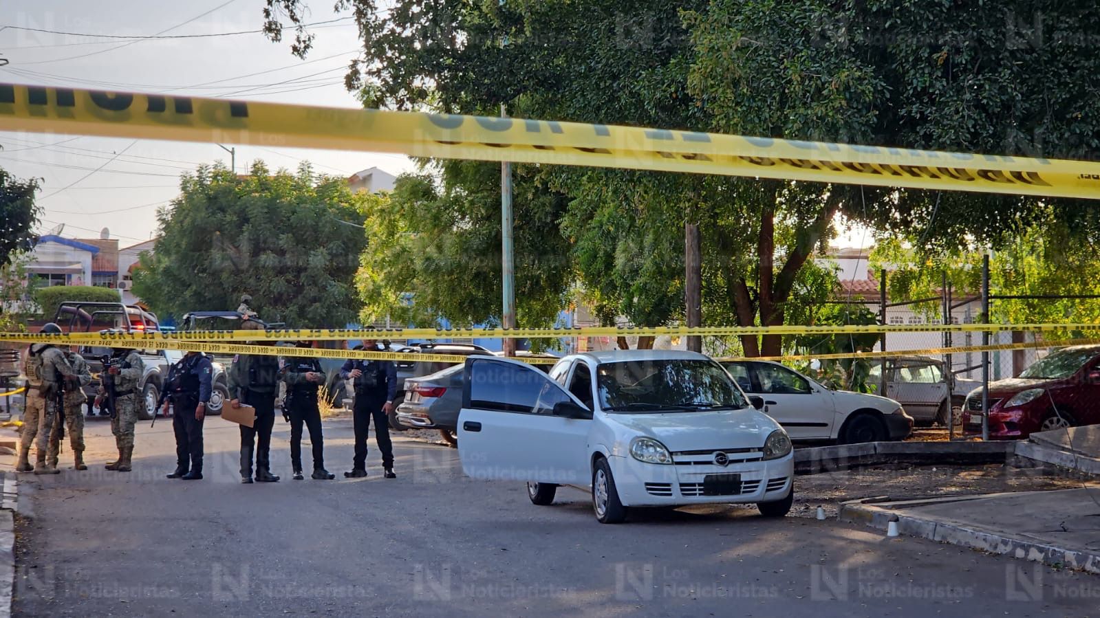Elementos de la SSPC y Defensa resguardan el lugar