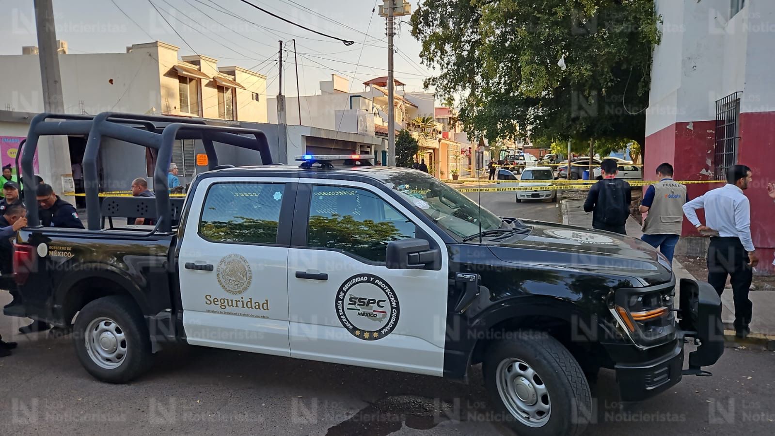 Elementos de la SSPC y Defensa resguardan el lugar