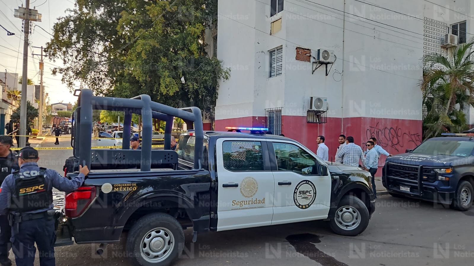 Elementos de la SSPC y Defensa resguardan el lugar