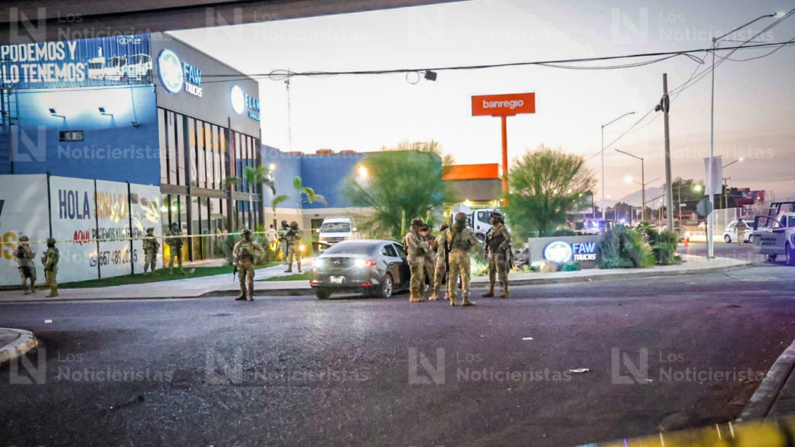 Enfrentamiento entre Marina y un grupo armado en el sector del Valle en Culiacán