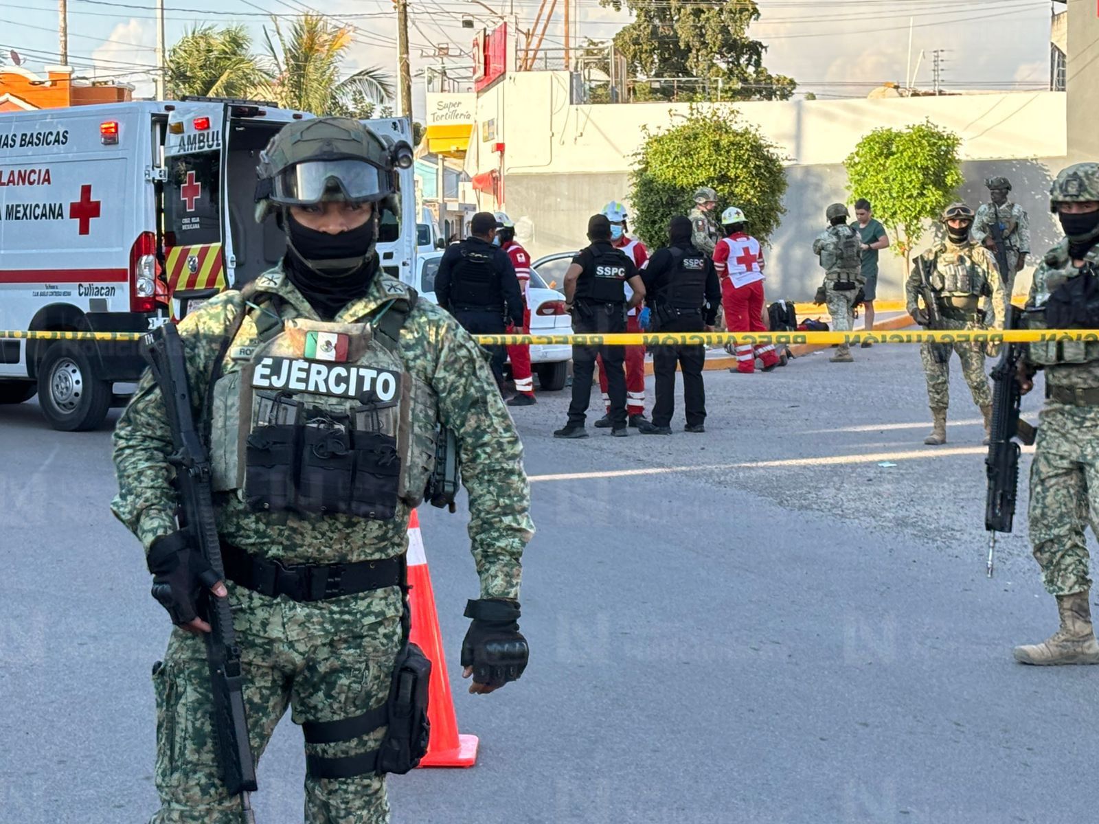 Balacera en Villa Bonita en Culiacán