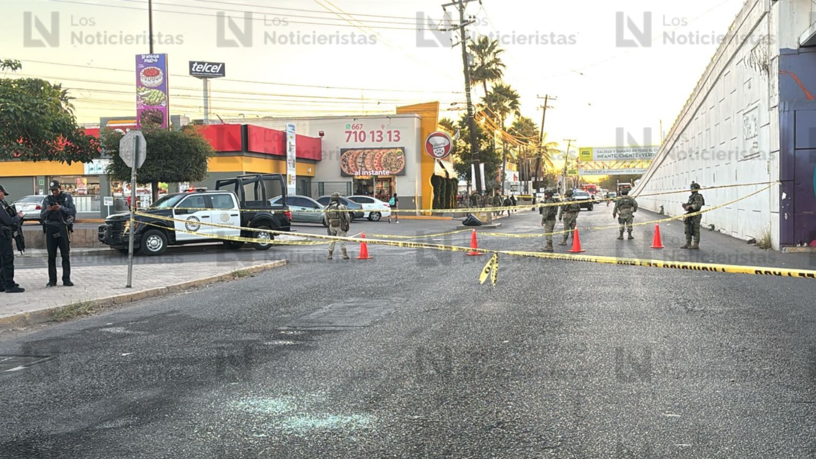Enfrentamiento entre Marina y un grupo armado en el sector del Valle en Culiacán