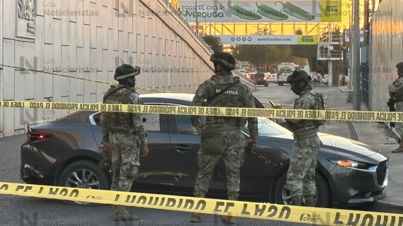 Enfrentamiento entre Marina y un grupo armado en el sector del Valle en Culiacán