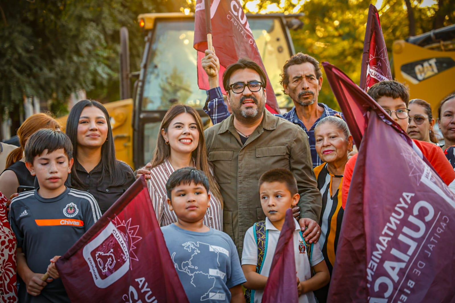 Dan banderazo a obra en Campesina El Barrio y Las Coloradas, en Culiacán