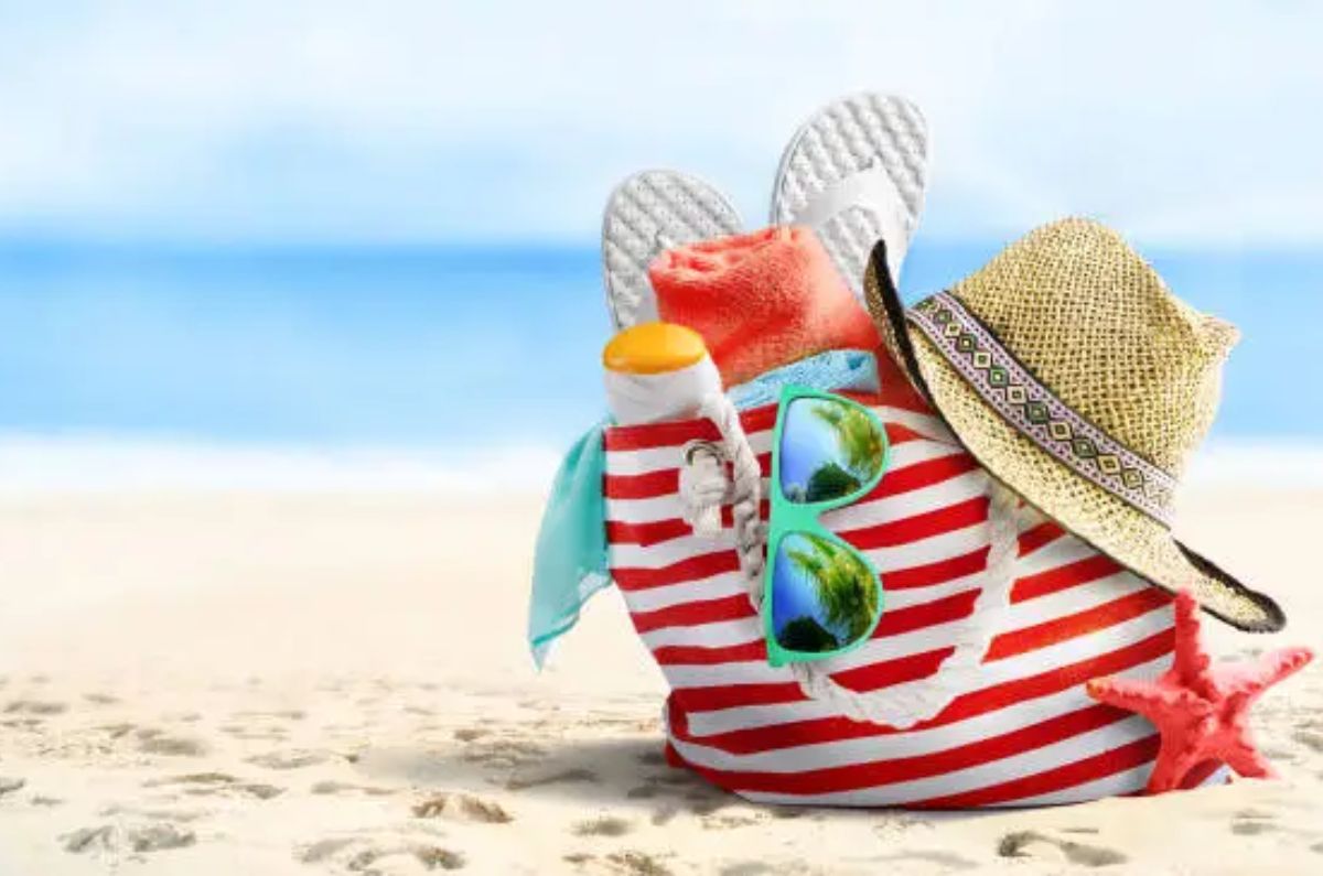 Bolsa de playa en vacaciones de Semana Santa