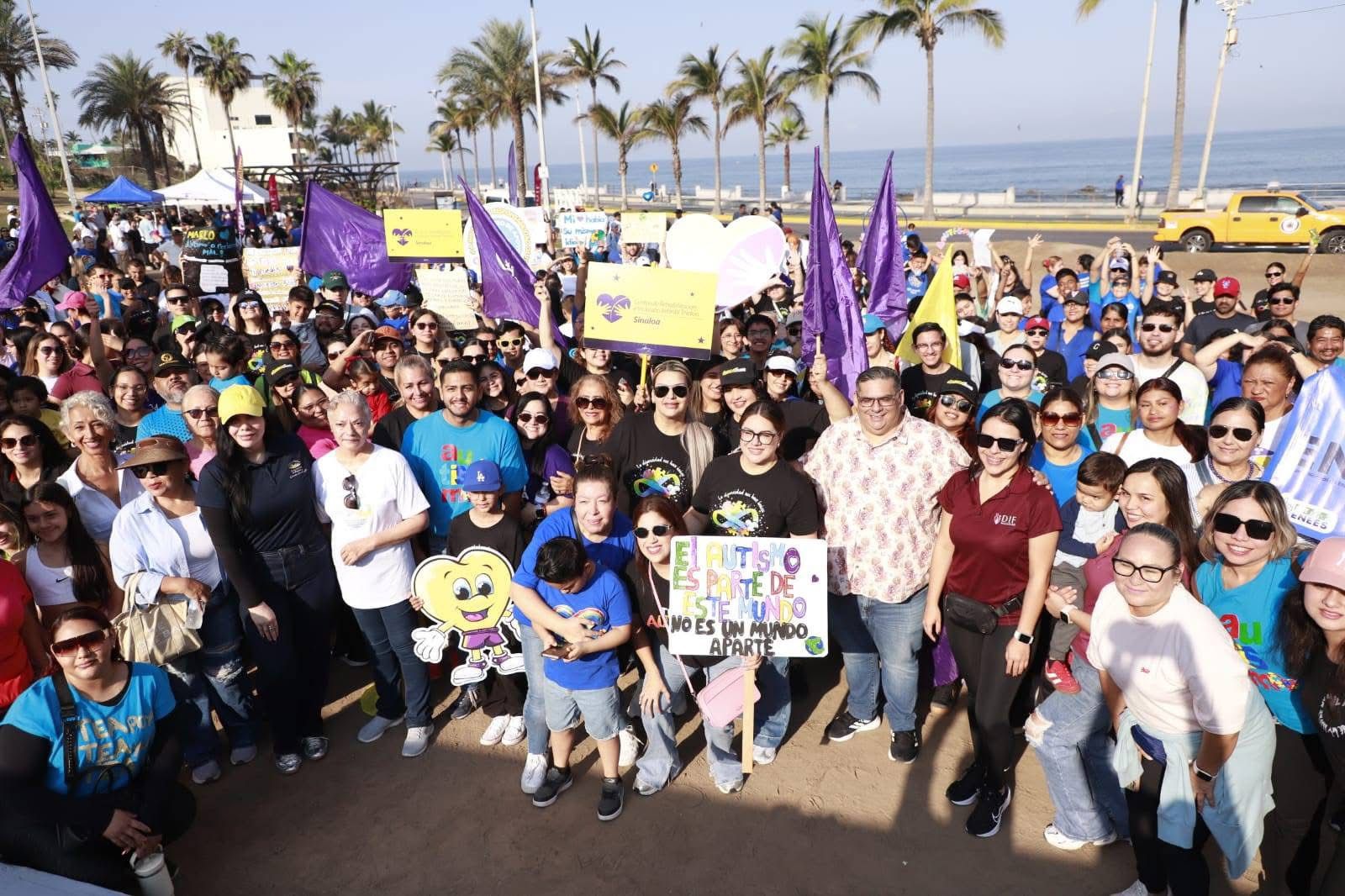 Mazatlán y CRIT Teletón envían mensaje sobre la inclusión con una caminata por el autismo