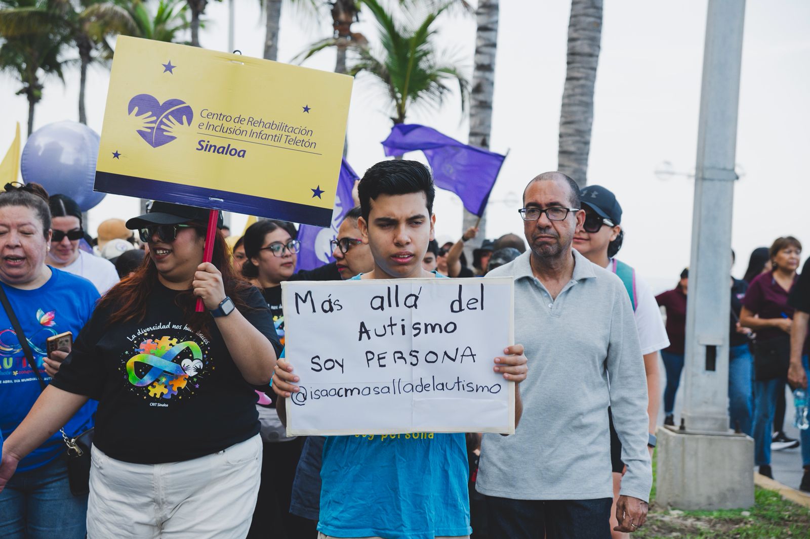 Mazatlán y CRIT Teletón envían mensaje sobre la inclusión con una caminata por el autismo