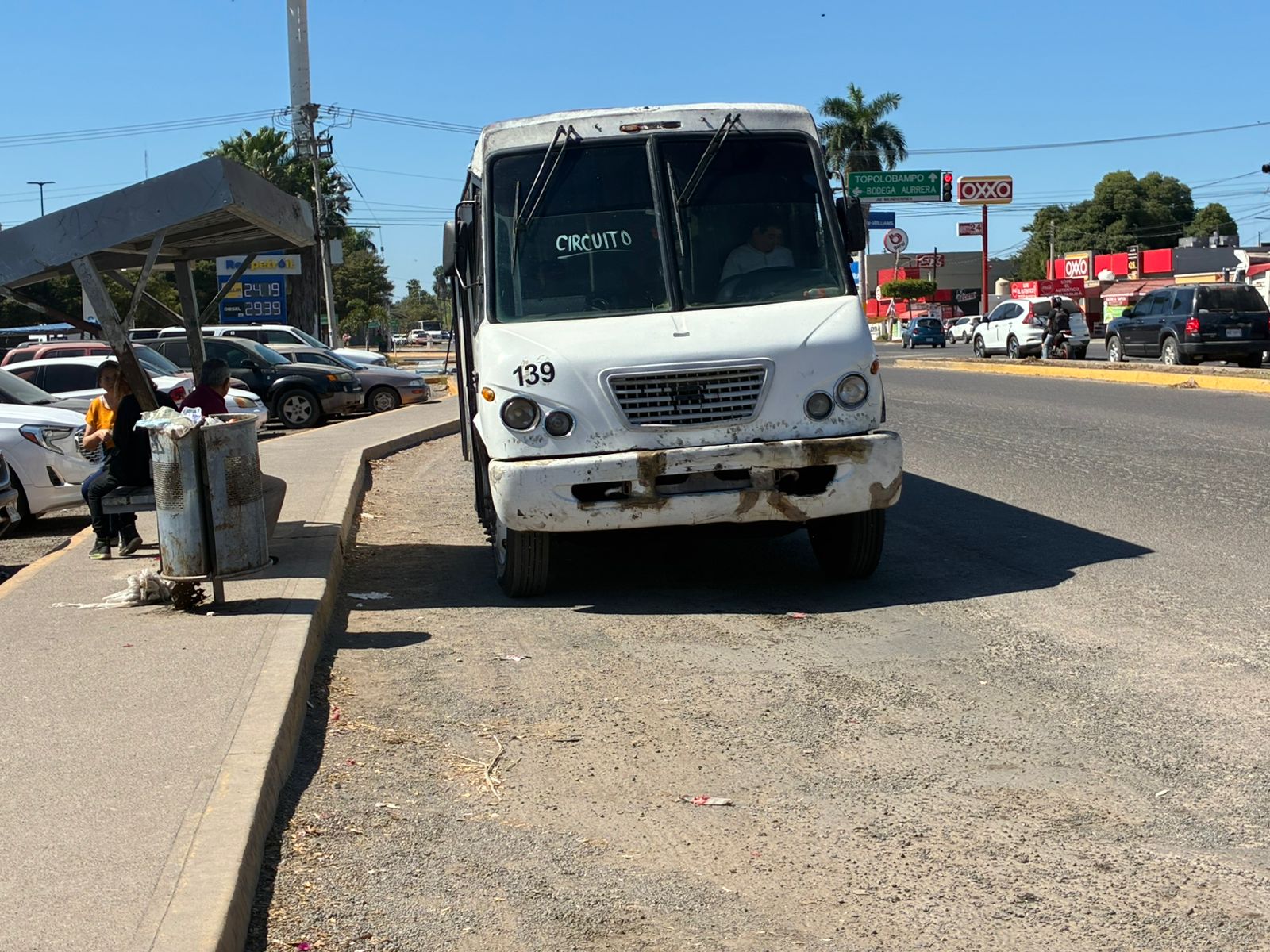 Camión del transporte público urbano de Los Mochis