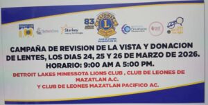 Anuncian jornada visual con cupo limitado para 600 personas