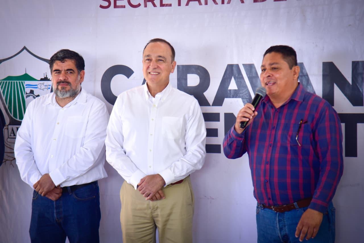 Caravanas del Bienestar en el campo pesquero Paredones