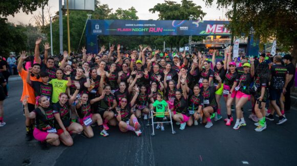 Incluyente y con amplia convocatoria familiar; así se vivió el Flash Night Run en Culiacán