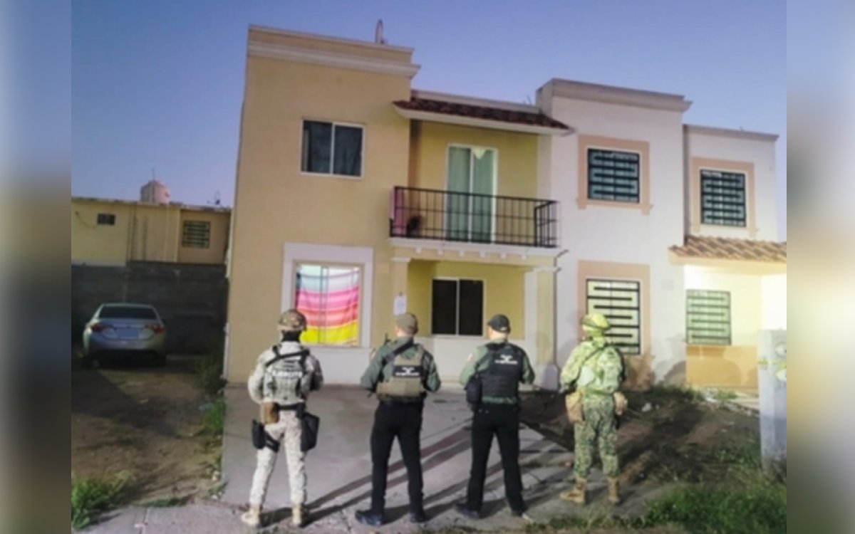 Inmueble asegurado en el fraccionamiento Stanza Córcega en Culiacán