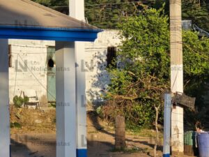 Casa de seguridad en donde se originó el enfrentamiento entre Marina y Civiles en Navolato