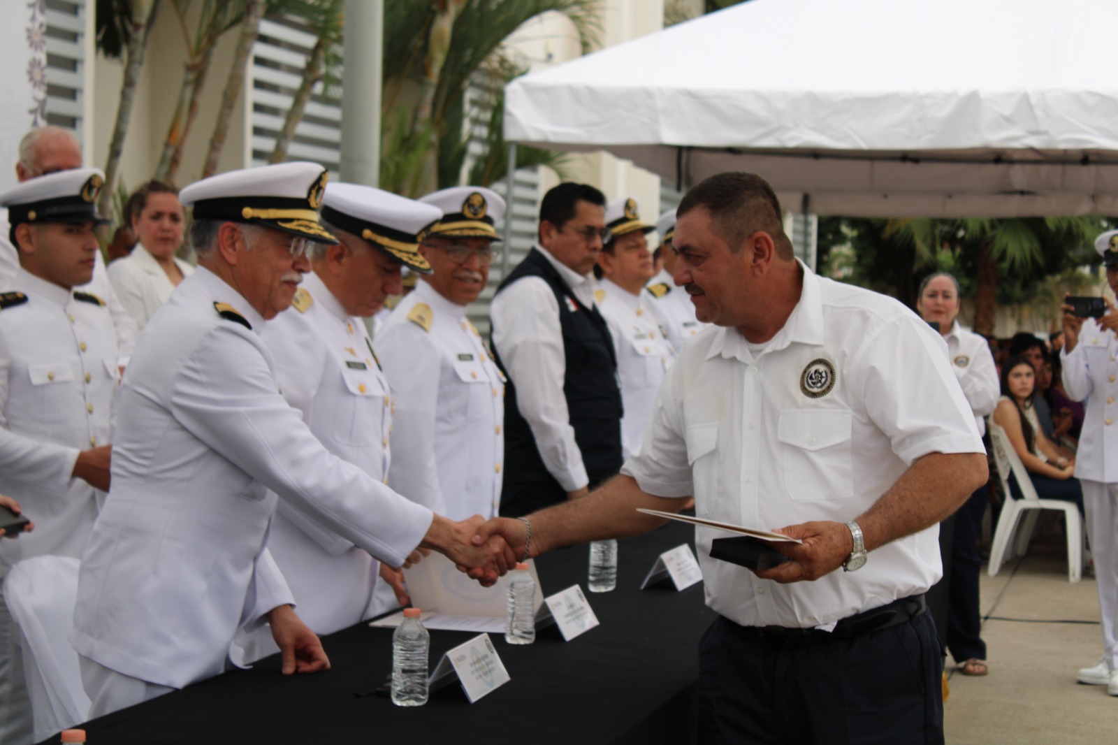 Celebran 146 aniversario de la Escuela Naútica Mercante Cap. Alt. Antonio Gómez Maqueo en Mazatlán