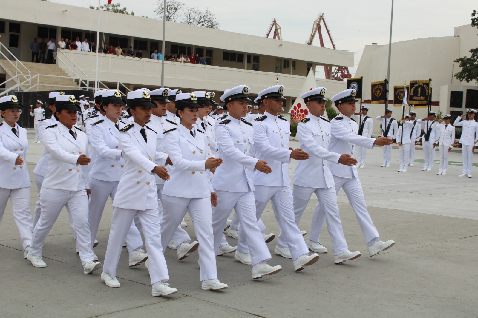 Celebran 146 aniversario de la Escuela Naútica Mercante Cap. Alt. Antonio Gómez Maqueo en Mazatlán