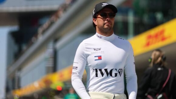 Checo Pérez con difícil actuación en primeras prácticas del GP de Japón en la F1
