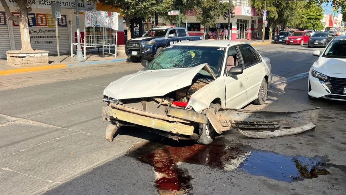 choque en el centro de guasave sinaloa