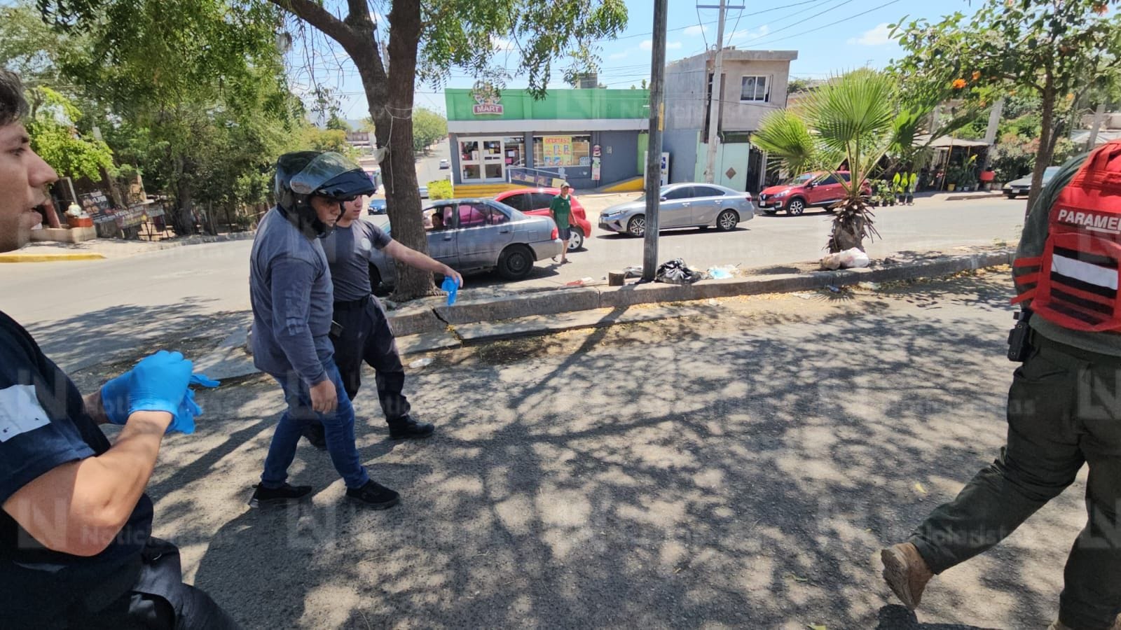 Con golpes resulta motociclista en accidente en Culiacán
