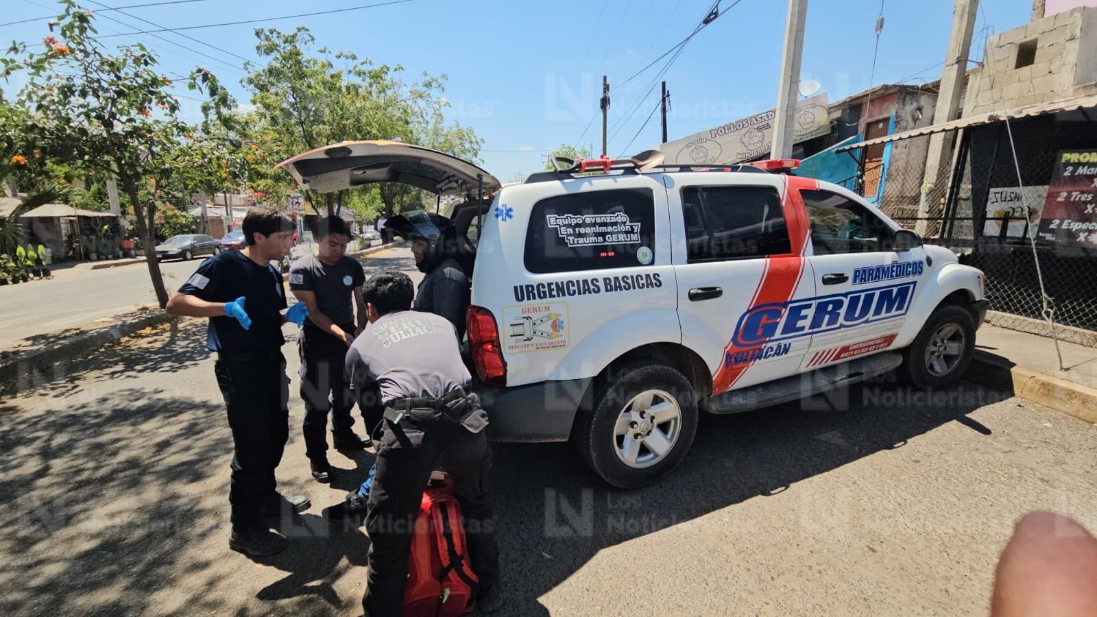 Con golpes resulta motociclista en accidente en Culiacán