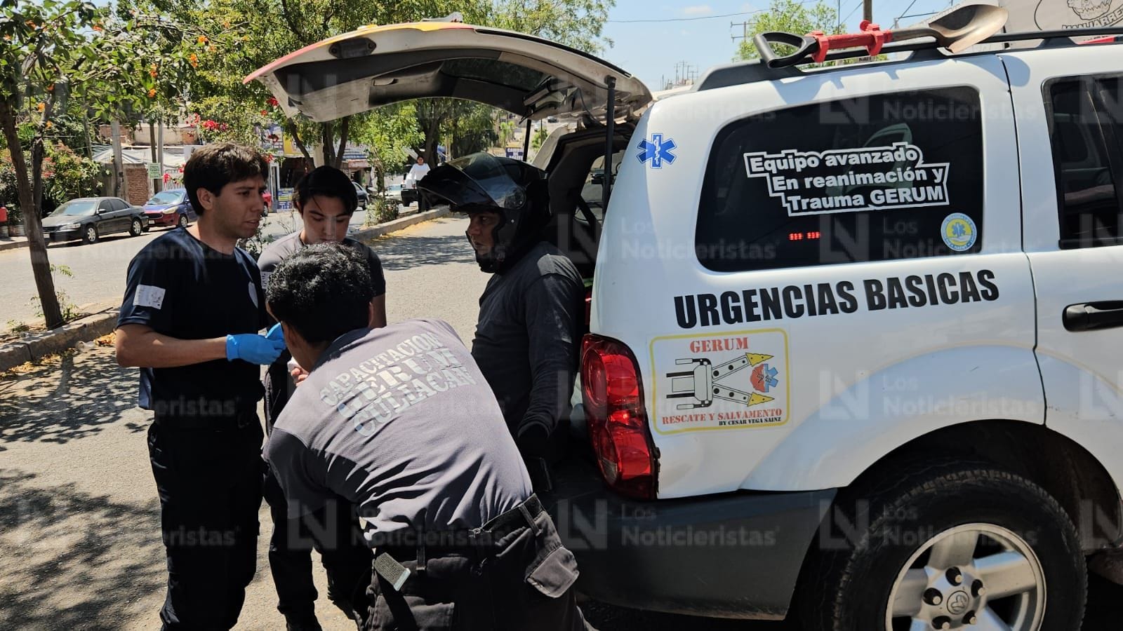 Con golpes resulta motociclista en accidente en Culiacán