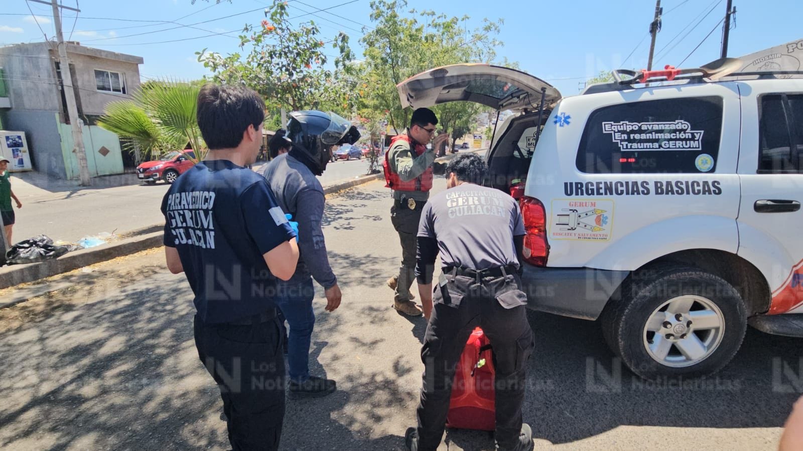 Con golpes resulta motociclista en accidente en Culiacán