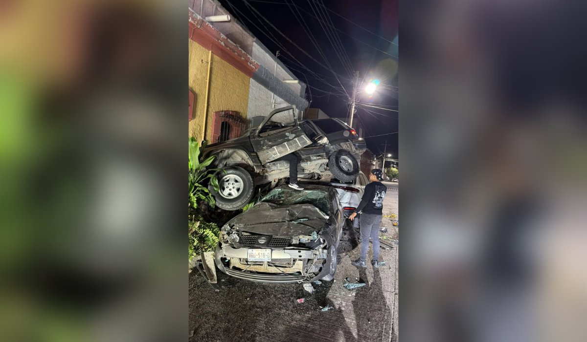 Choque en Villa Unión, Mazatlán, Sin.