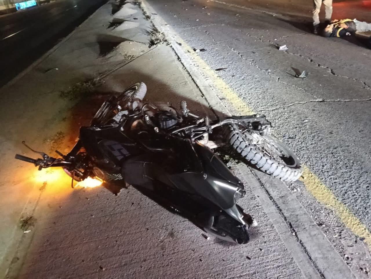 Choque entre motociclistas en Mazatlán, Sinaloa