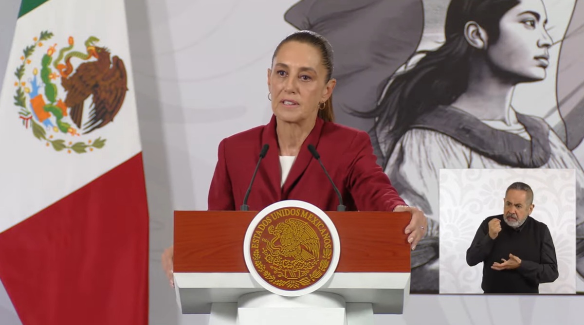 Claudia Sheinbaum Pardo en conferencia 'mañanera'