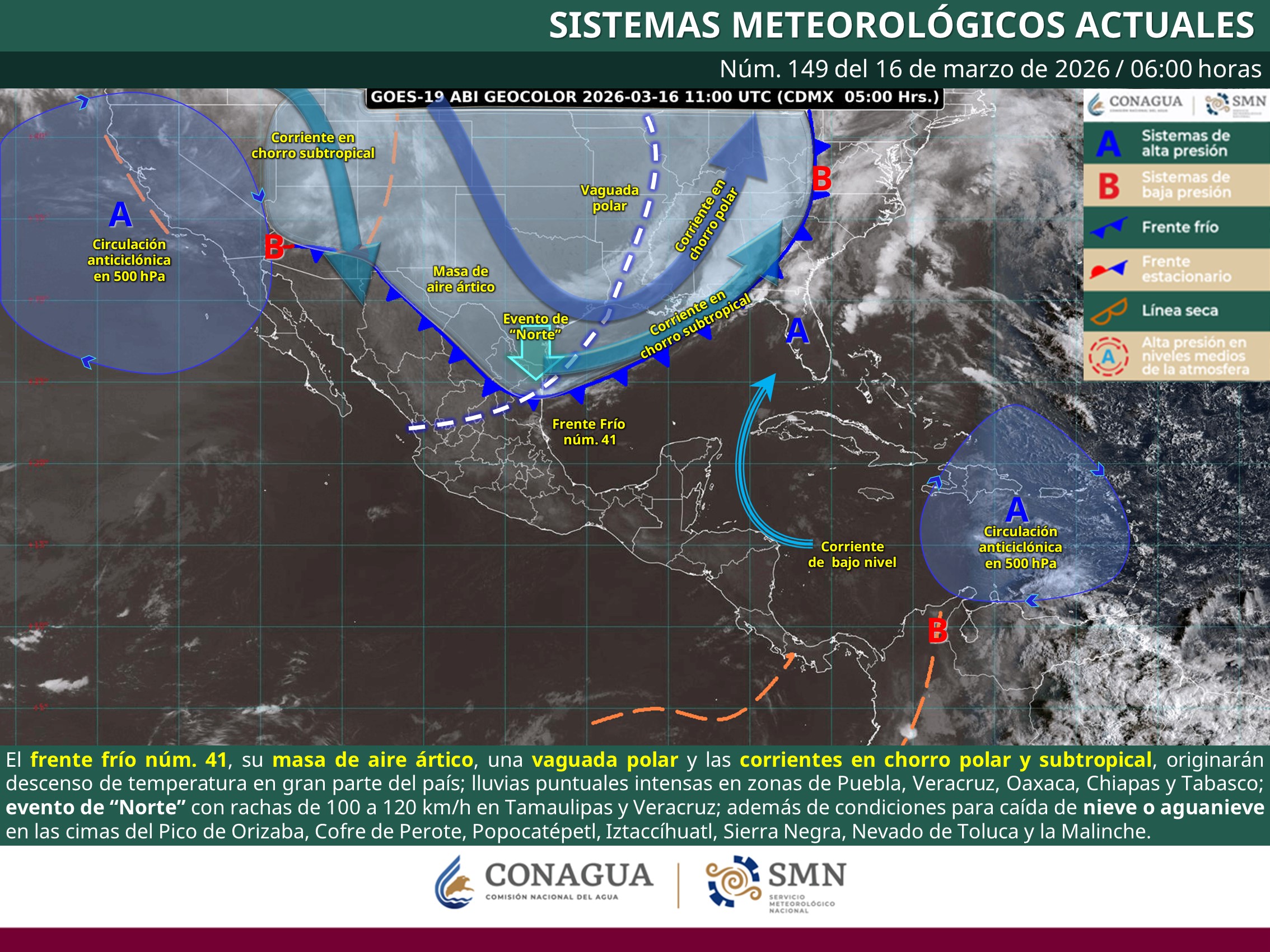 clima en sinaloa y mexico este 16 de marzo de 2026