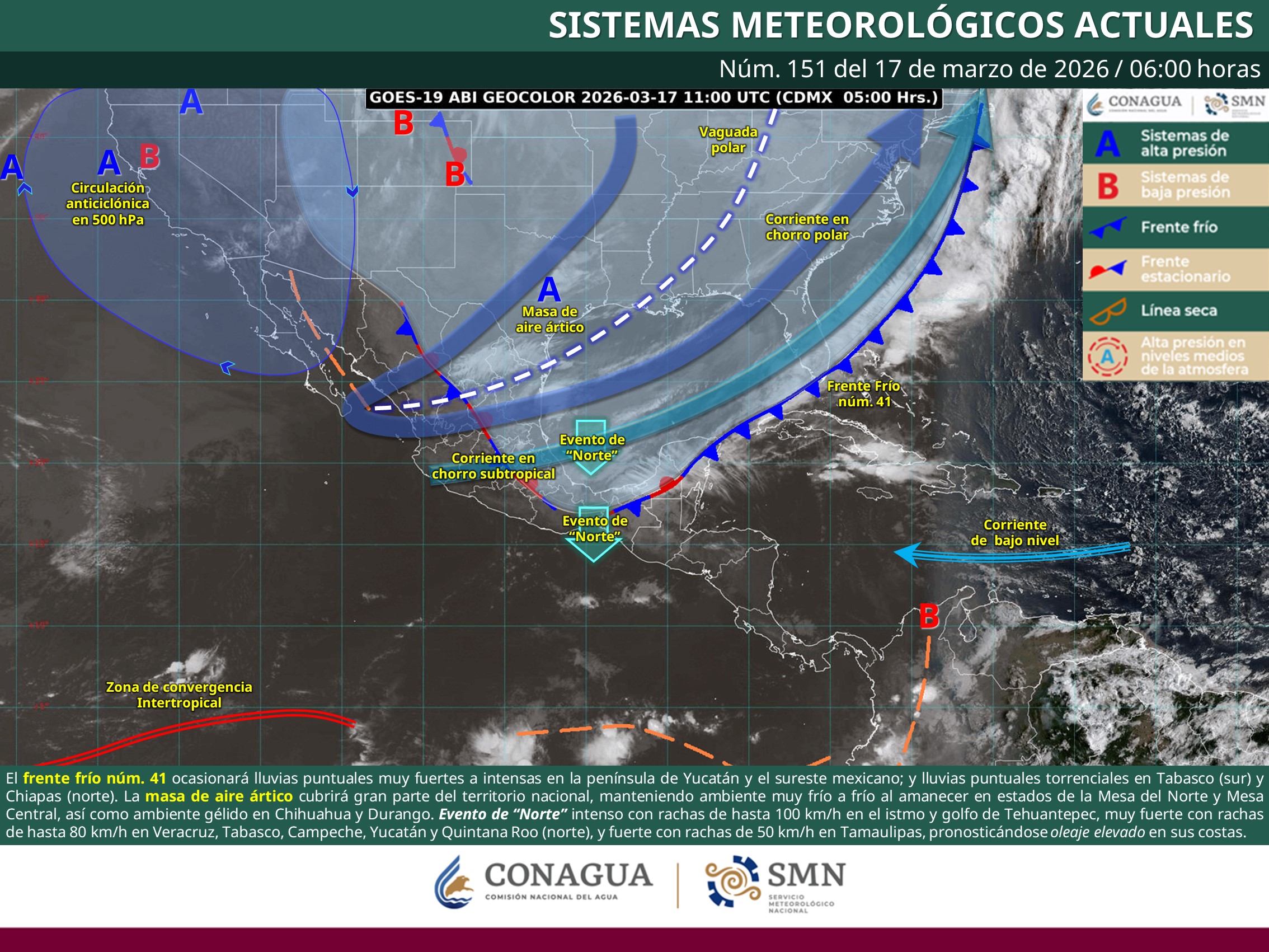 clima en sinaloa y mexico este 17 de marzo