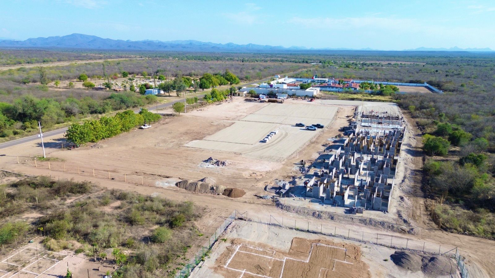 Construcción de Viviendas del Bienestar en El Fuerte, Sinaloa