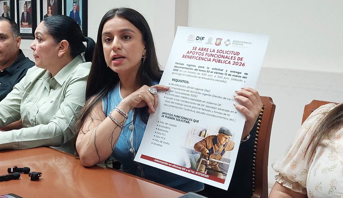 Convocatoria de aparatos funcionales en DIF Salvador Alvarado