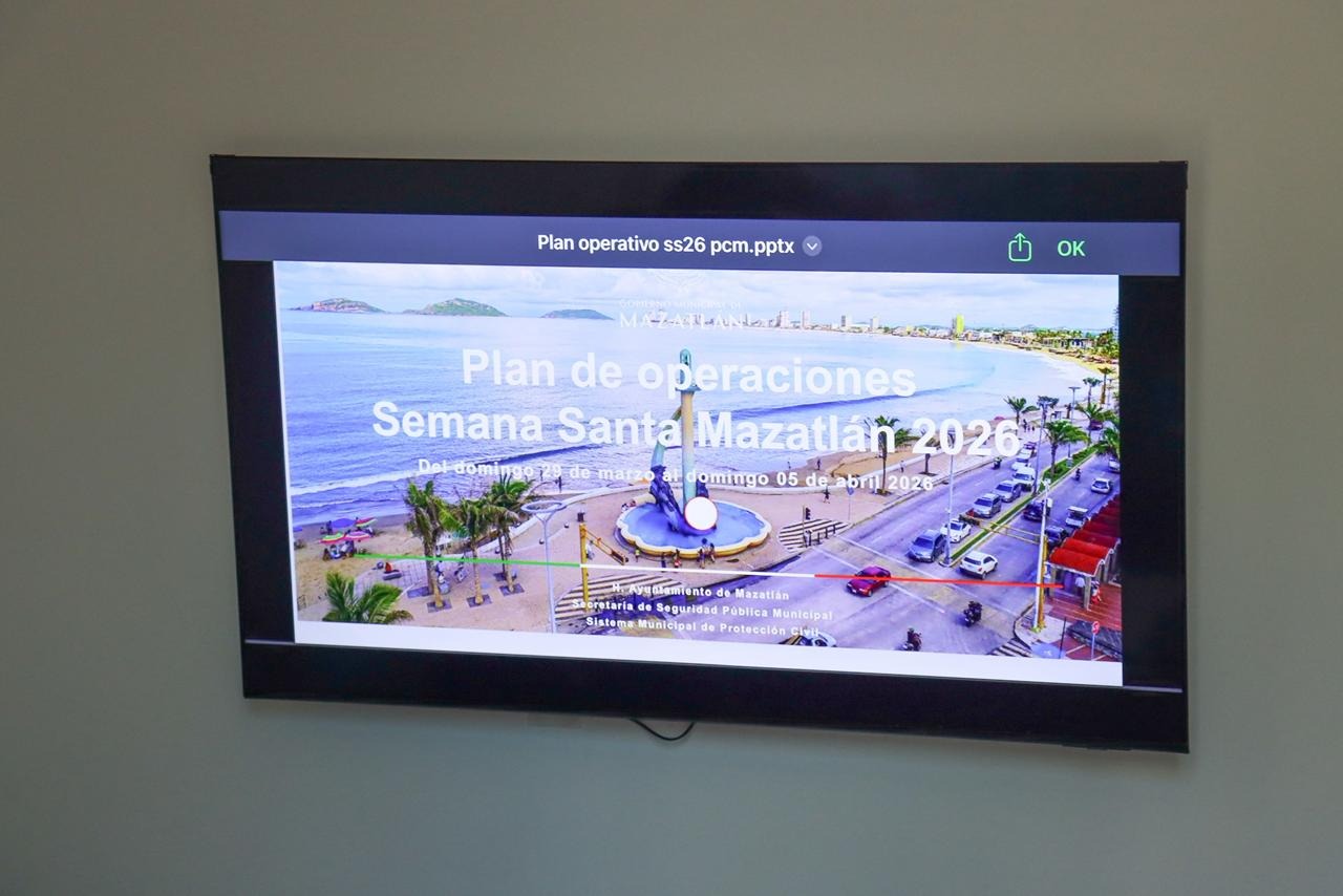 Definen operativo de Semana Santa en Mazatlán