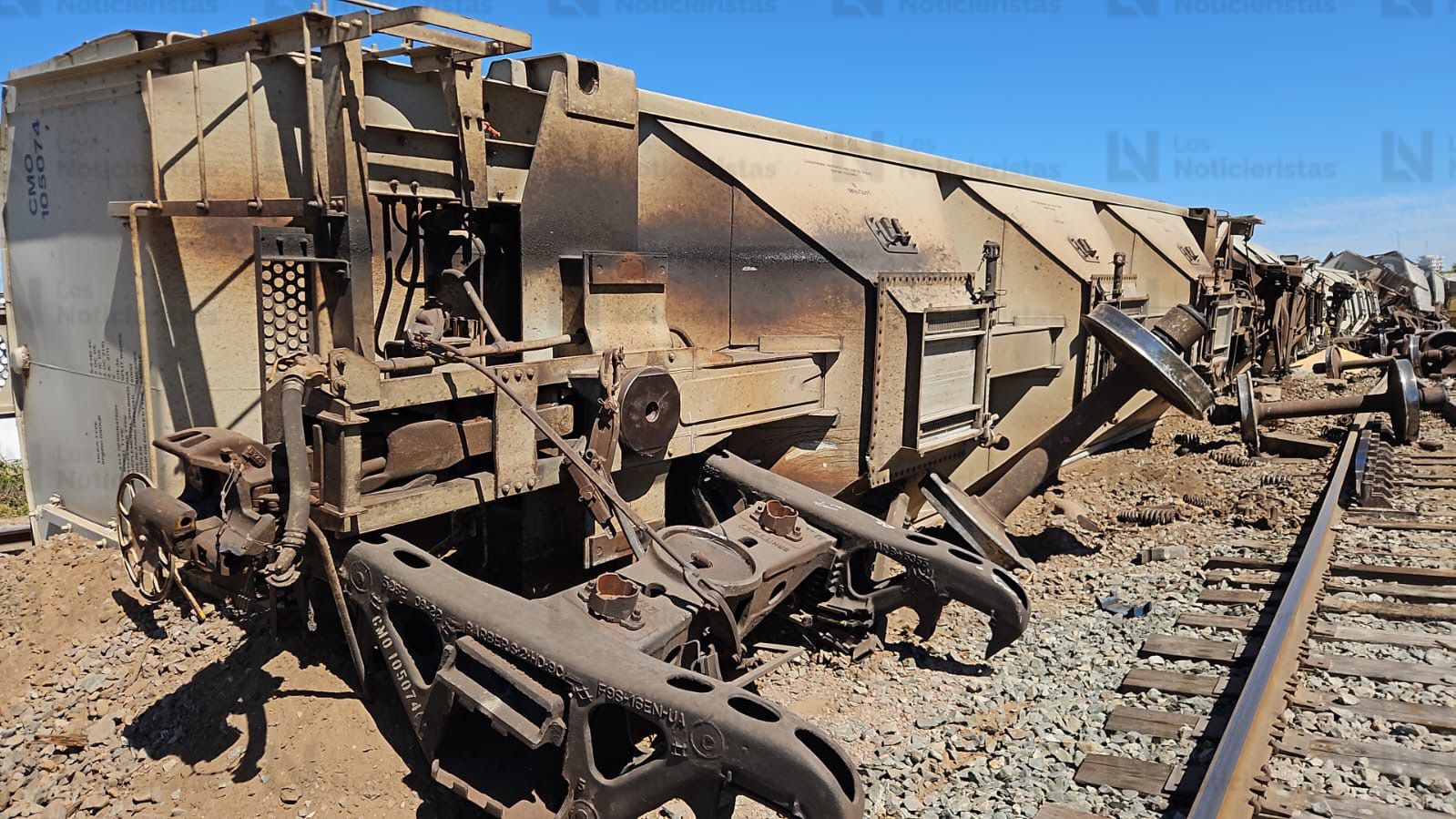 se descarrila tren carguero esta mañana en culiacan sinaloa