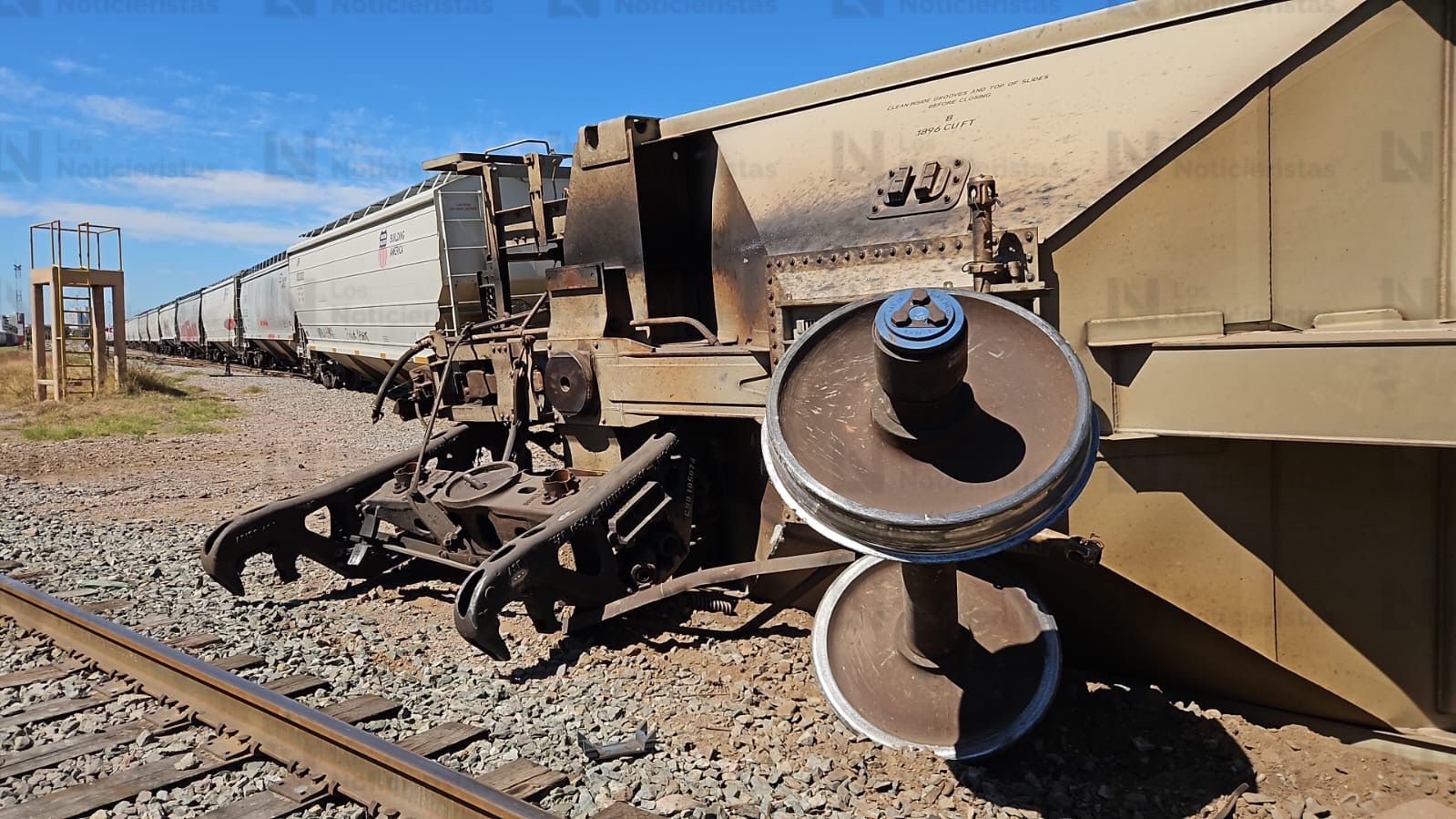 se descarrila tren carguero esta mañana en culiacan sinaloa