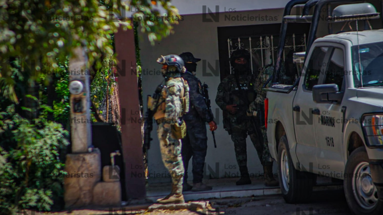 Desde el poblado Valle Escondido, en la sindicatura de Quilá, Culiacán donde se registró un enfrentamiento contra fuerzas federales y fueron abatidos 11 presuntos delincuentes