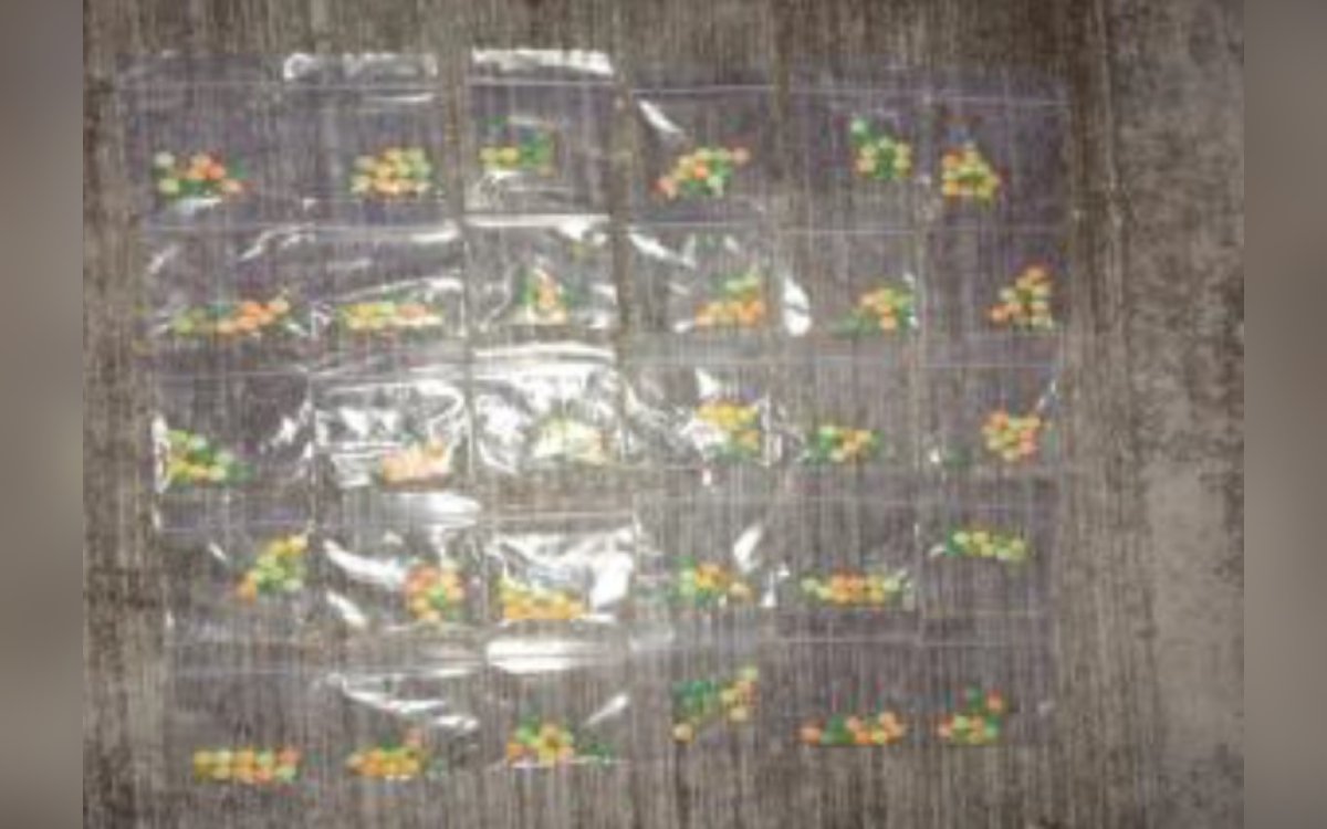 Bolsa con presunta droga