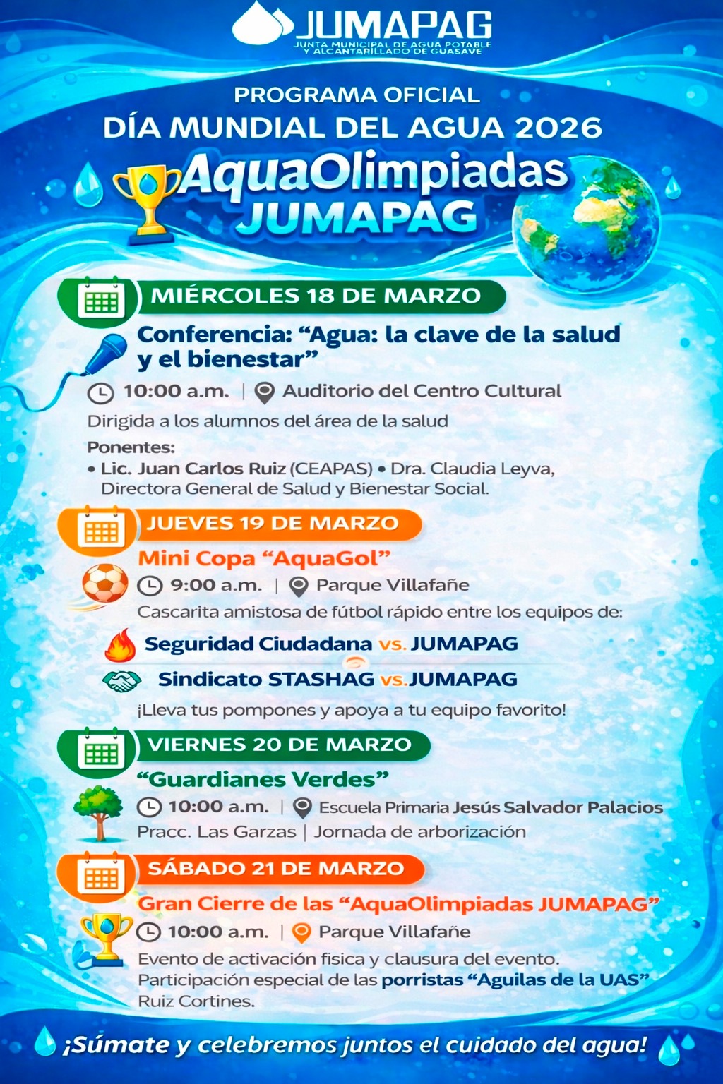 AquaOlimpiadas Jumapag en Guasave