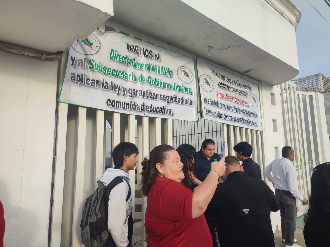 maestros y personal administrativo de conalep en mazatlan y el rosario sinaloa amanecieron en huelga laboral